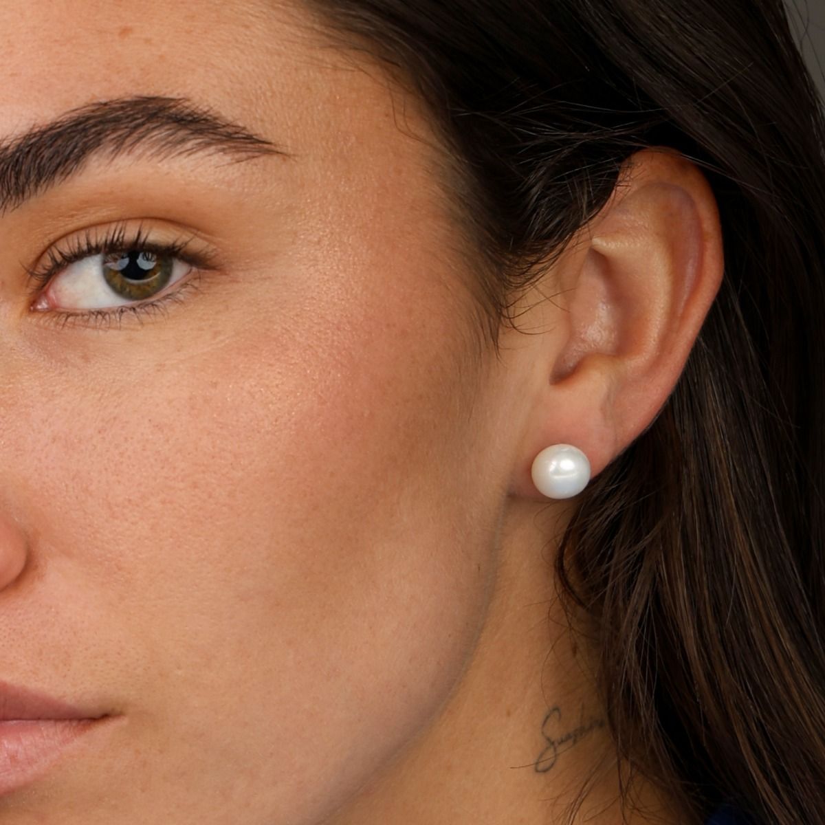 Ellie Pearl Earrings [Sterling Silver]