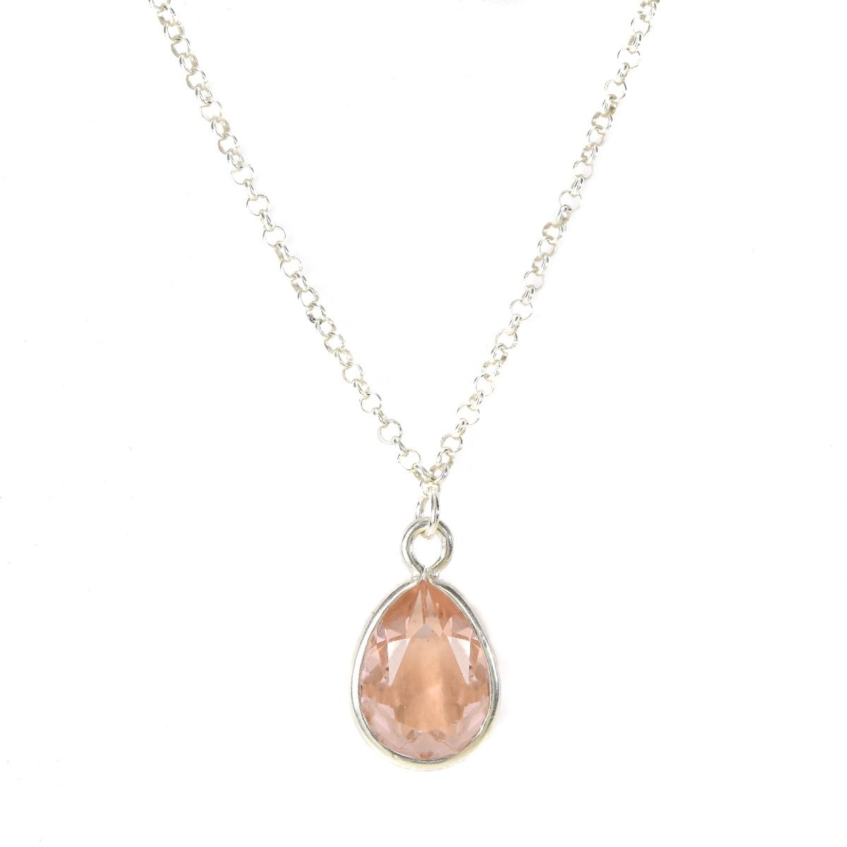 Enchanted Drop Layered Birthstone Necklace [Sterling Silver]