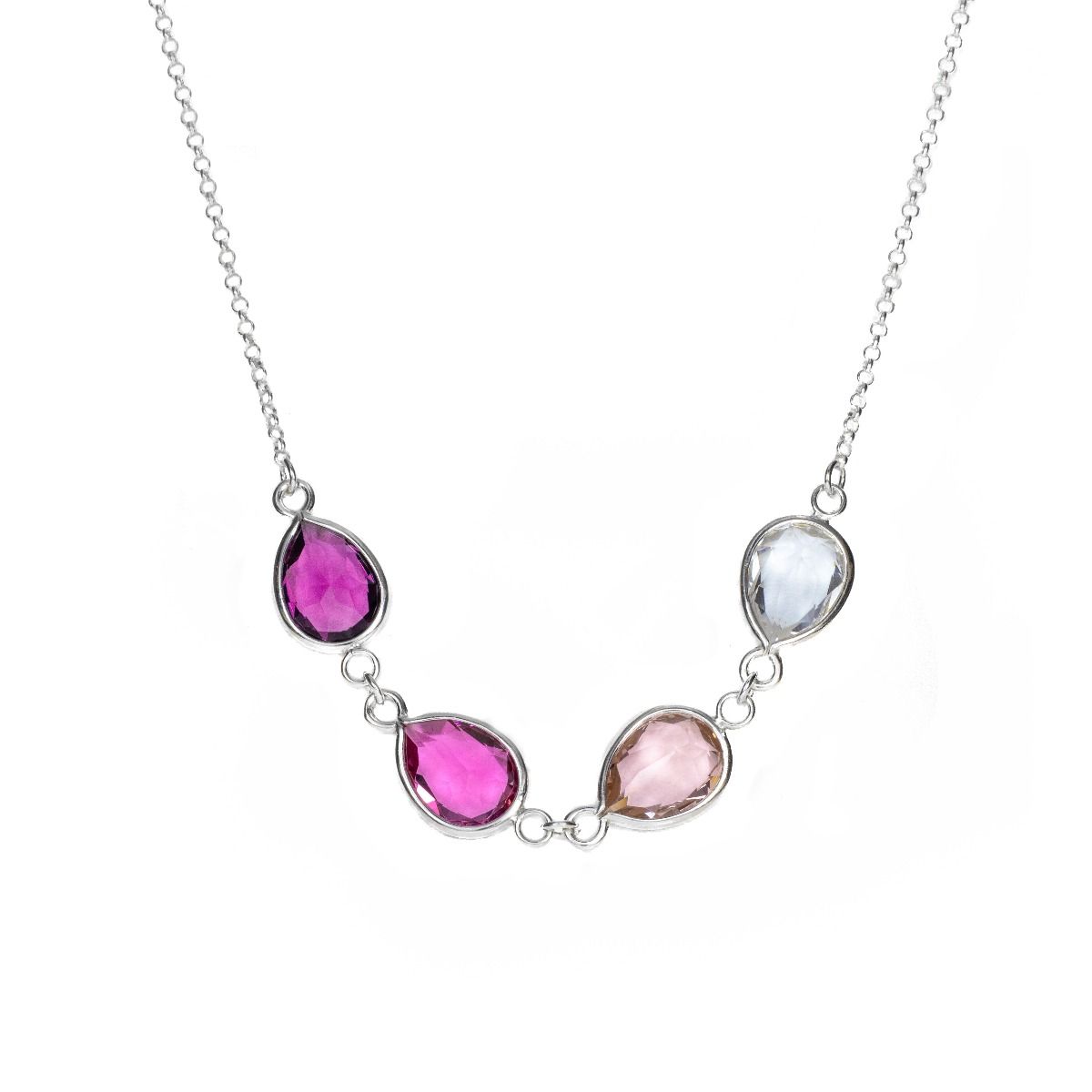 Enchanted Family Birthstone Necklace [Sterling Silver]