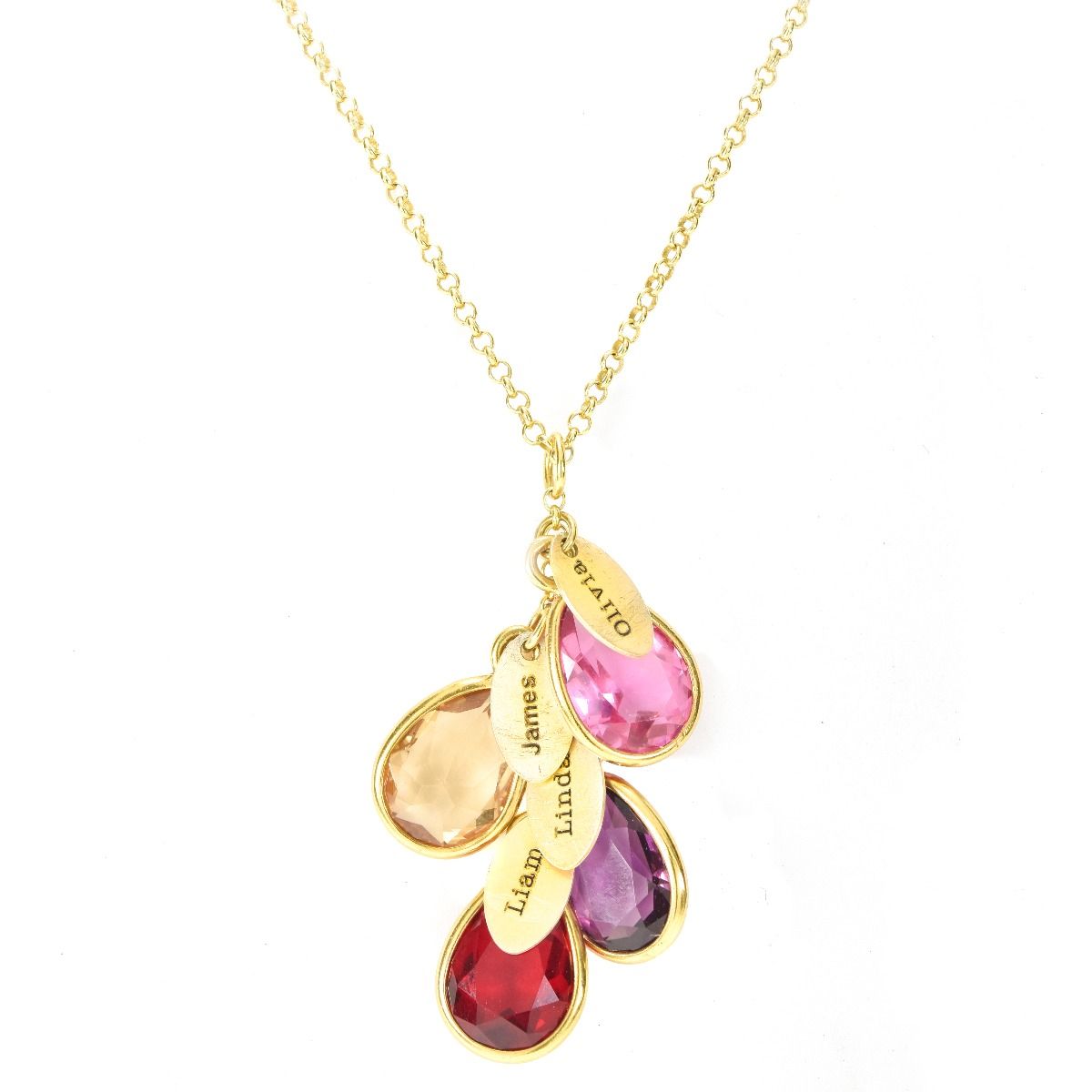 Enchanted Rain Name Necklace [Gold Plated]