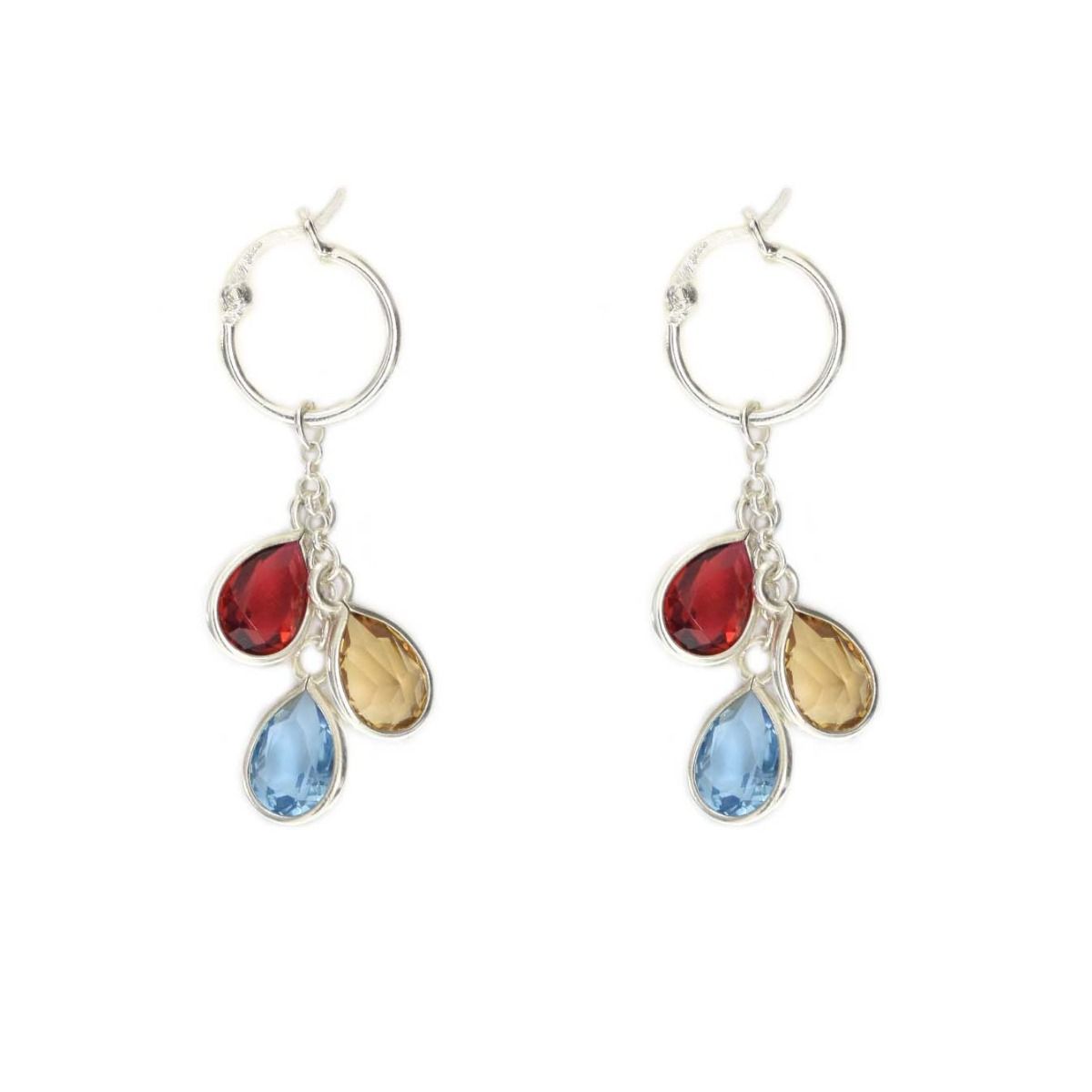 Enchanted Rain Hoop Earrings [Sterling Silver]