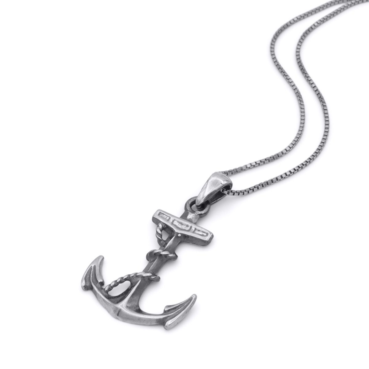 Family Anchor Necklace in Silver - Gifts For Him by Talisa