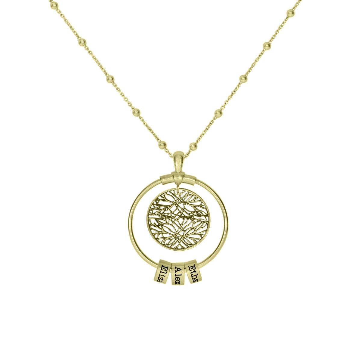 Roots of Love Name Necklace [18K Gold Plated]