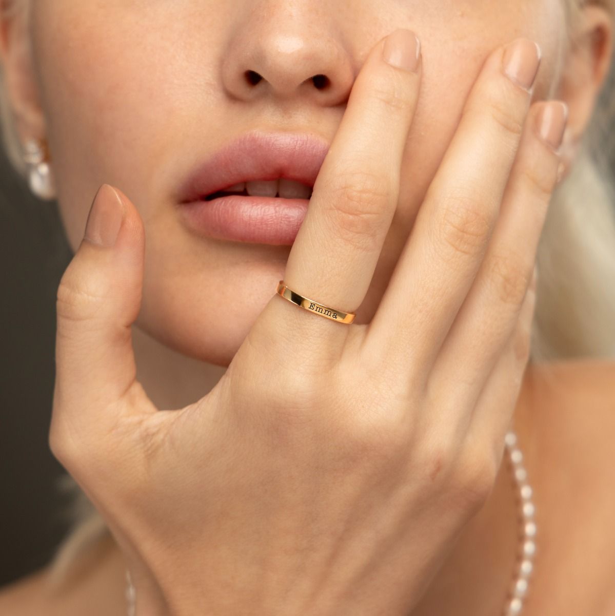 Versprechensring der Ewigen Liebe [750er Gold Vermeil]
