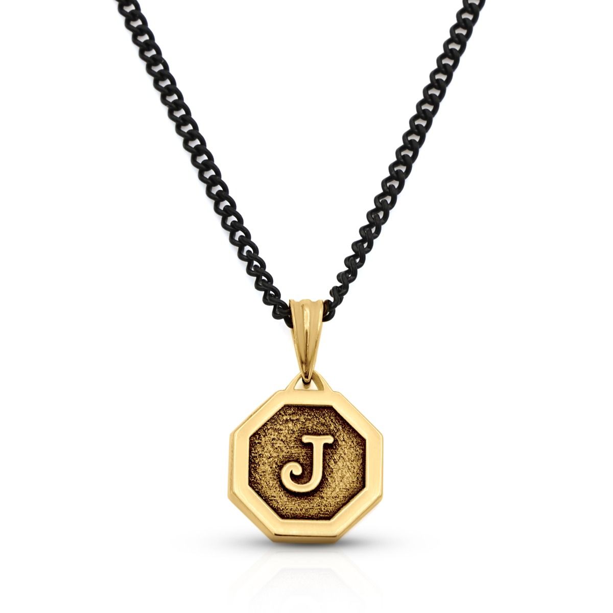 Gold Plated Initial Necklace For Men Custom Gifts
