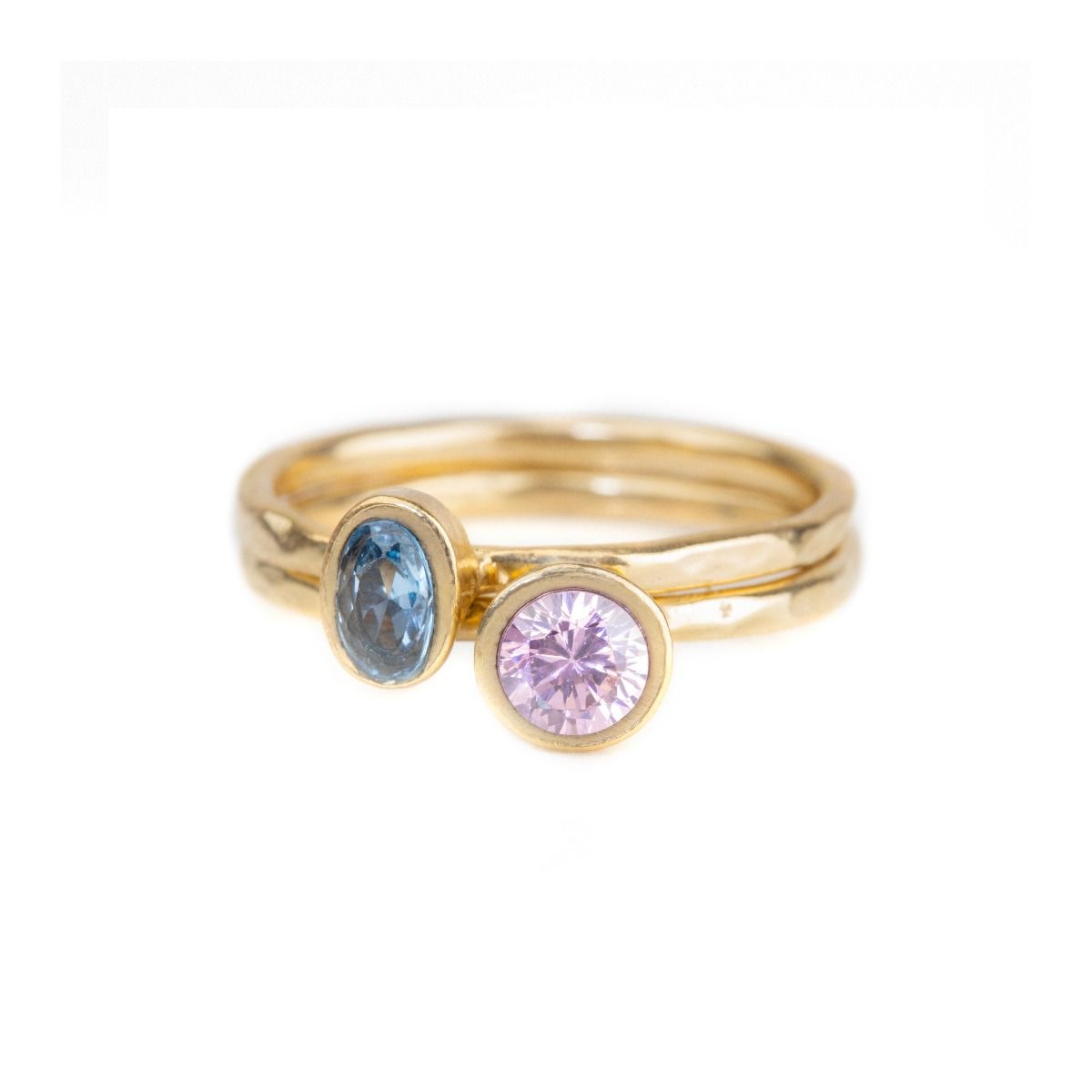 Rings of Love Hammered [18K Gold Plated]
