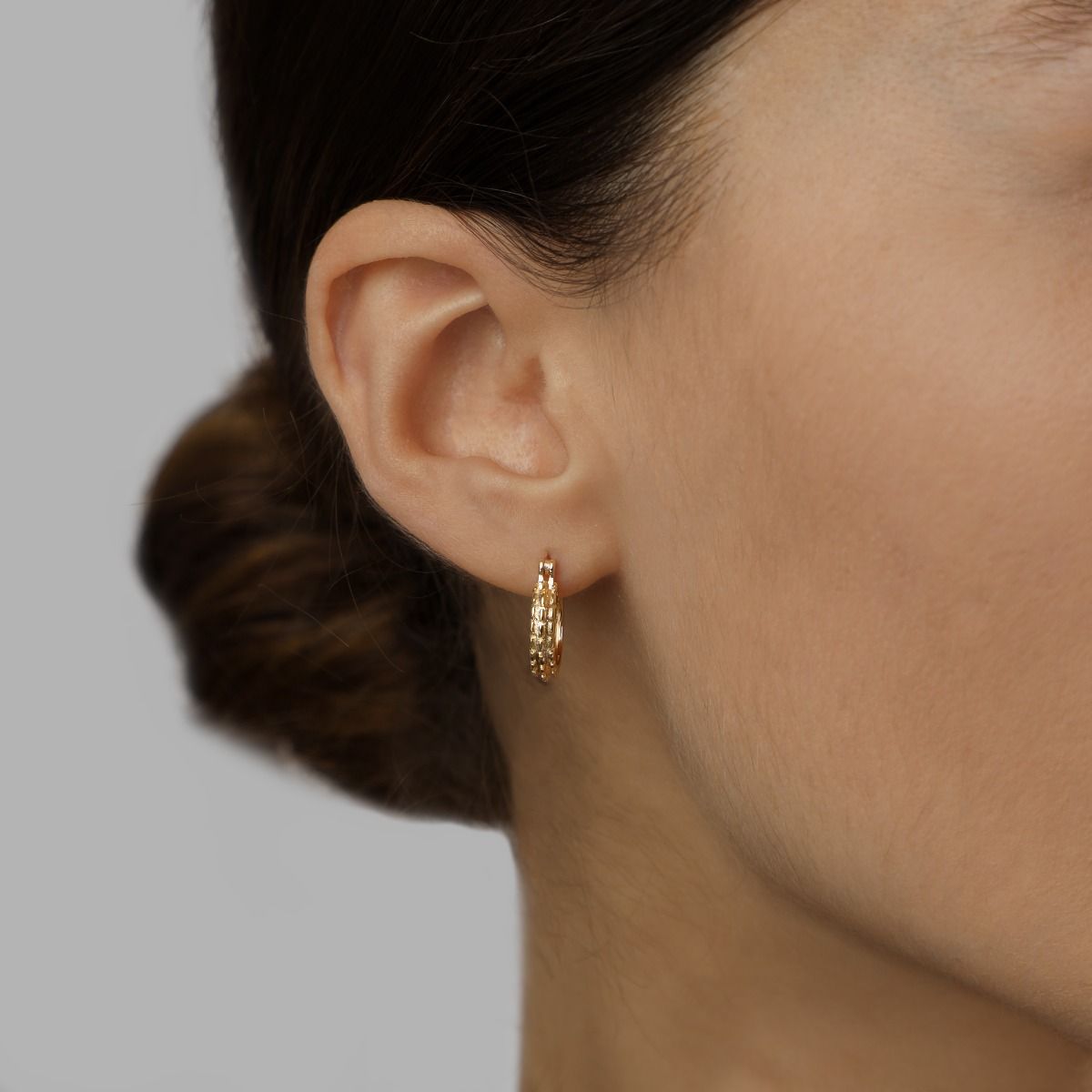 Grace Hoop Earrings [18K Gold Plated]