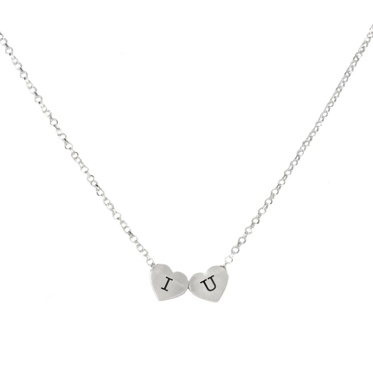 Genuine Love Initials Necklace [Sterling Silver]