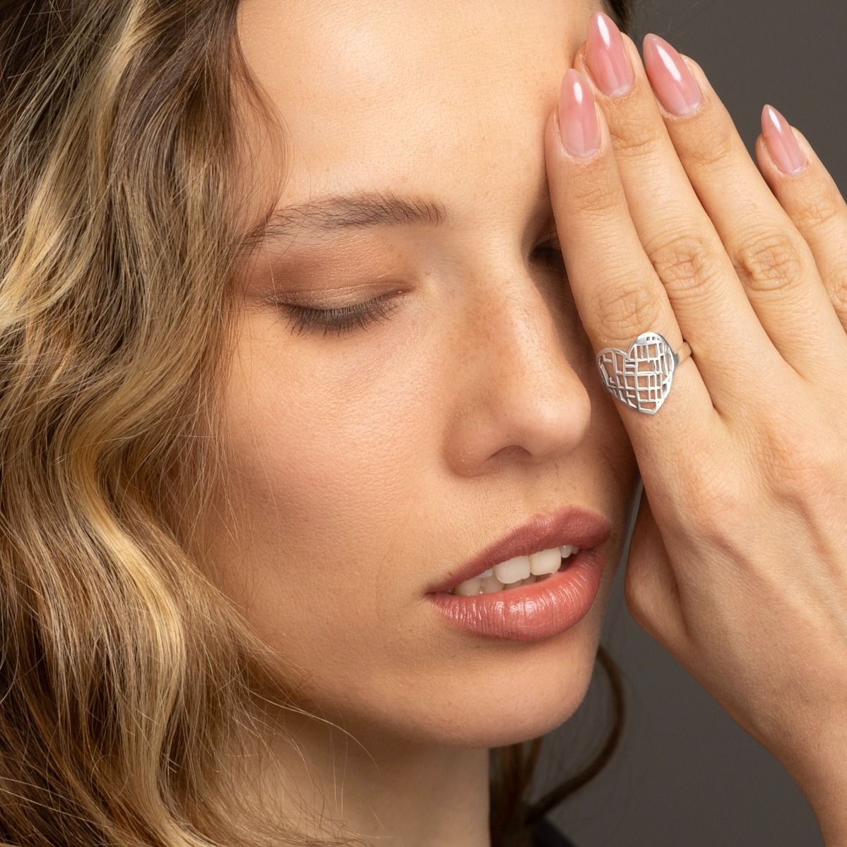 Anillo Mapa Lazos del Corazón [Plata de Ley]