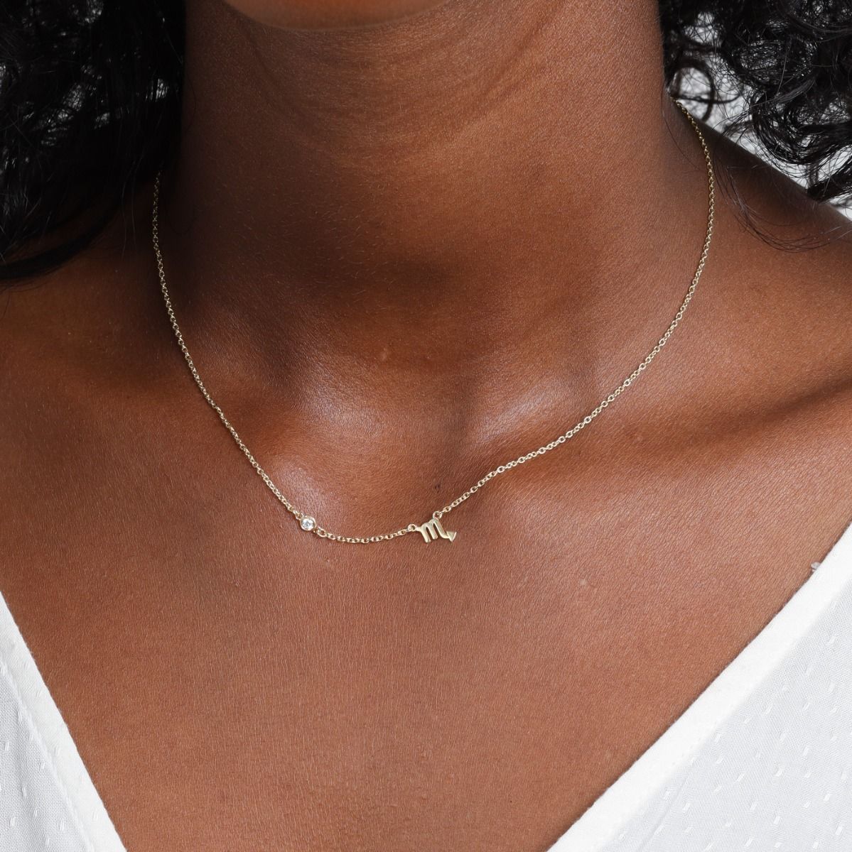 Helenas Diamant Sternzeichen Kette [583er Gold]