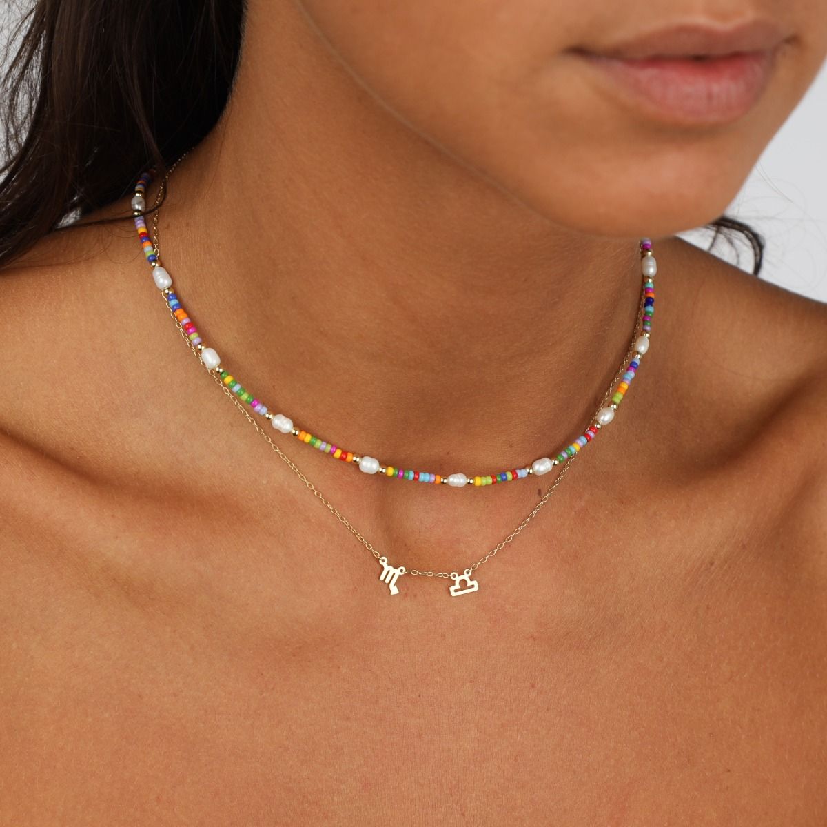 Helena Zodiac Necklace [18K Gold Plated]