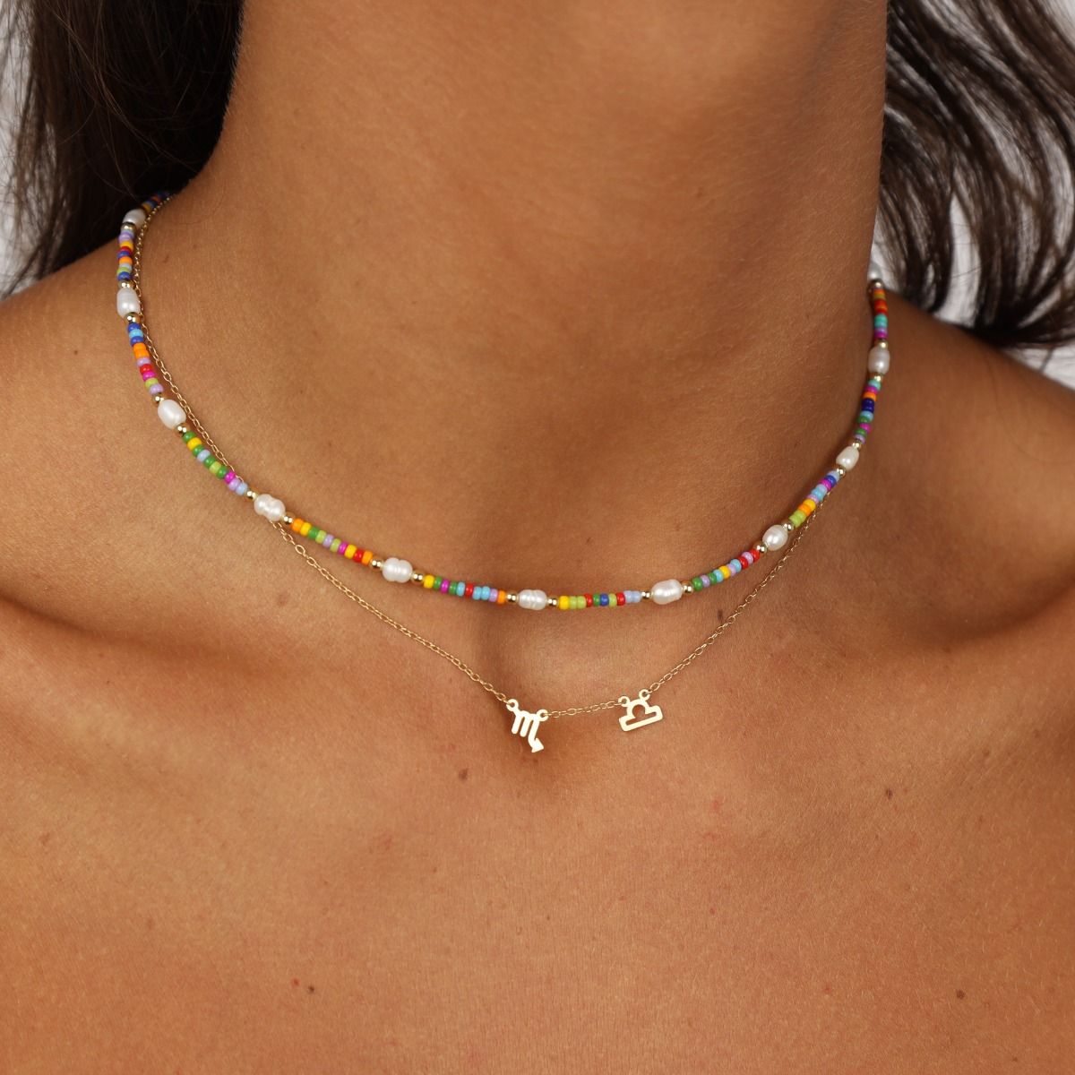 【TATIANA】Graceful Swarovski Pearl+Shine Tinsel Necklace TATIANA】Graceful Swarovski Pearl+Shine Tinsel Necklace
