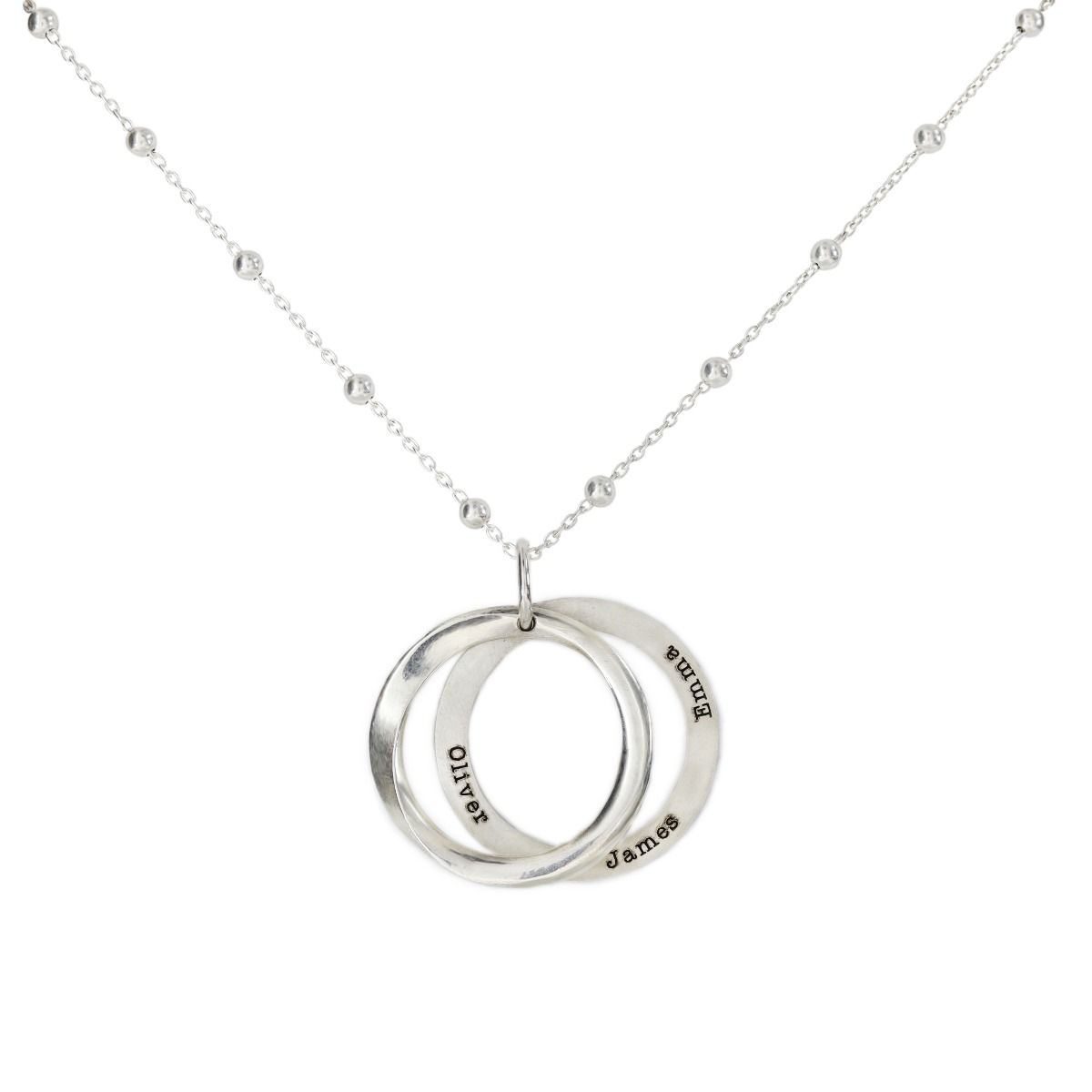 Hidden Message Engraved Necklace [Sterling Silver]