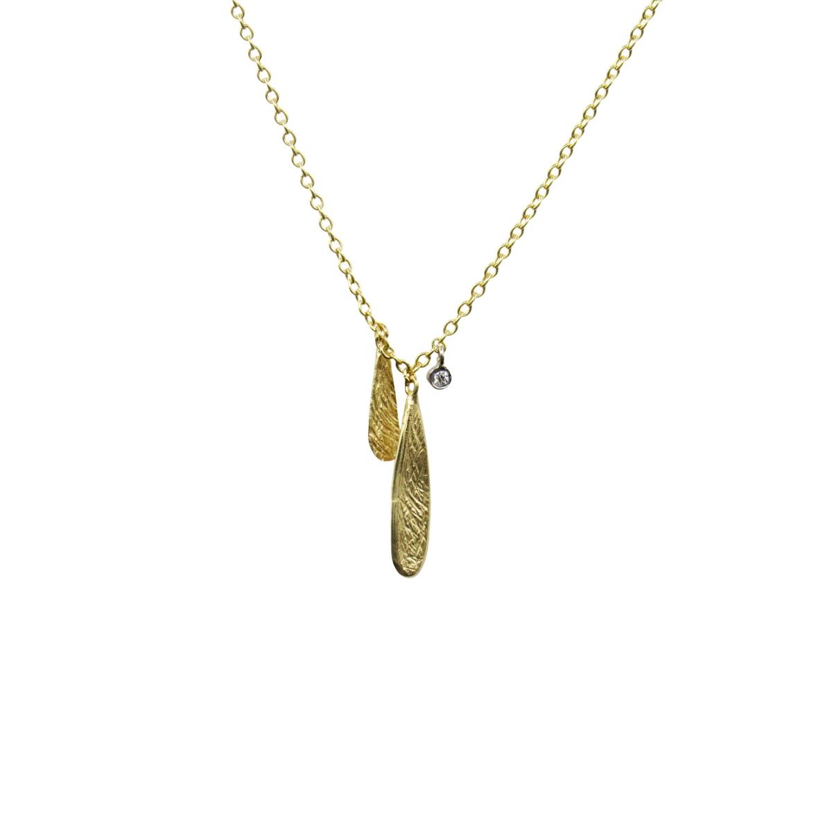 Enchanted Leaf Necklace [18K Gold]