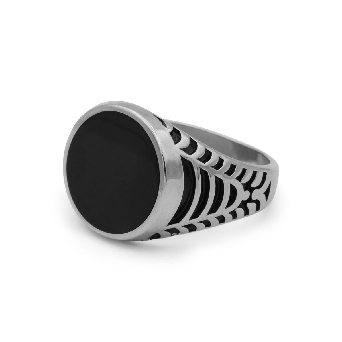 最新最全のをすべて by Ring Silver Sterling Mens Talisa Rings Onyx Black - アクセサリー