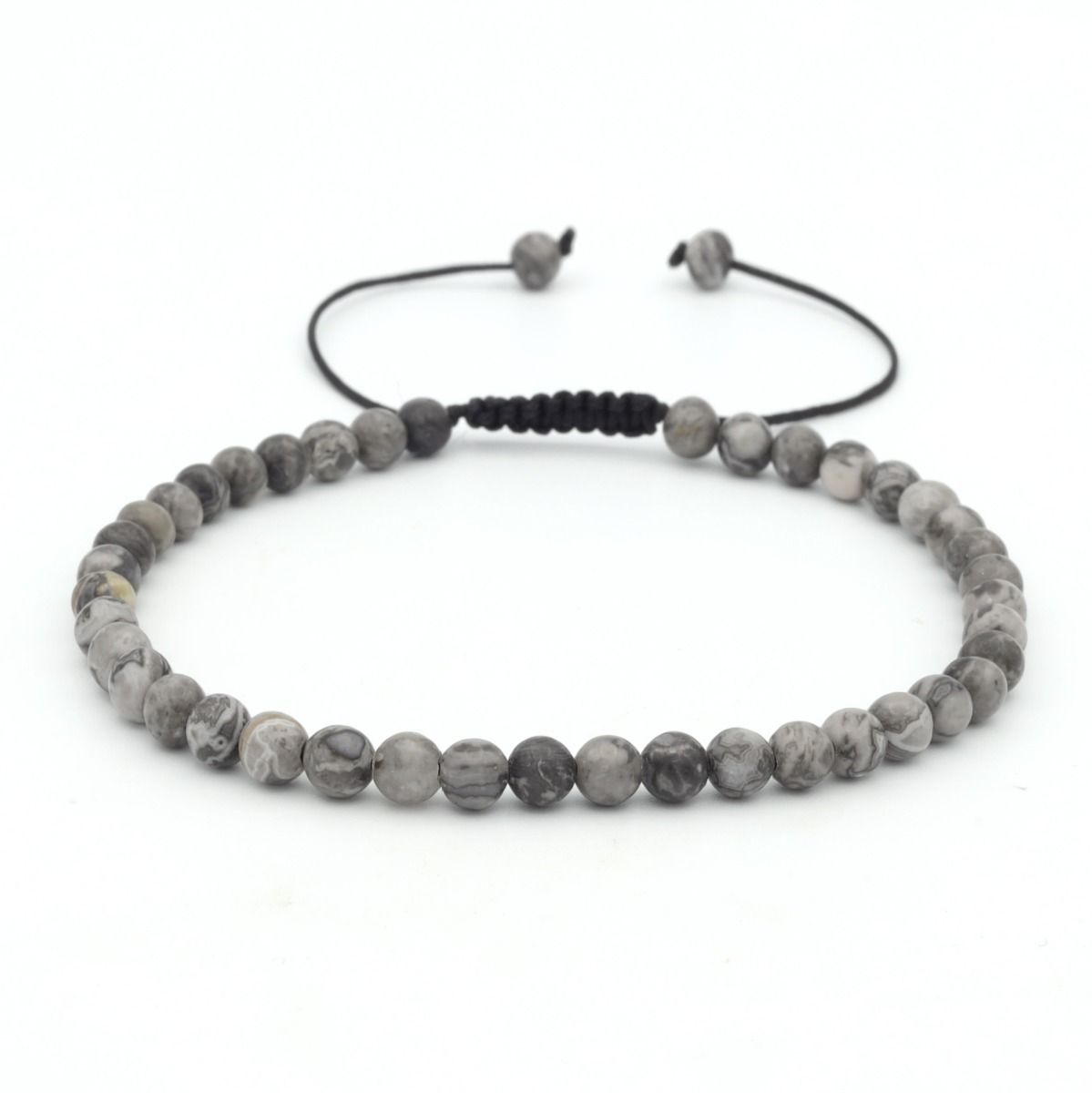 Labradorite Beaded Bracelet - 4mm
