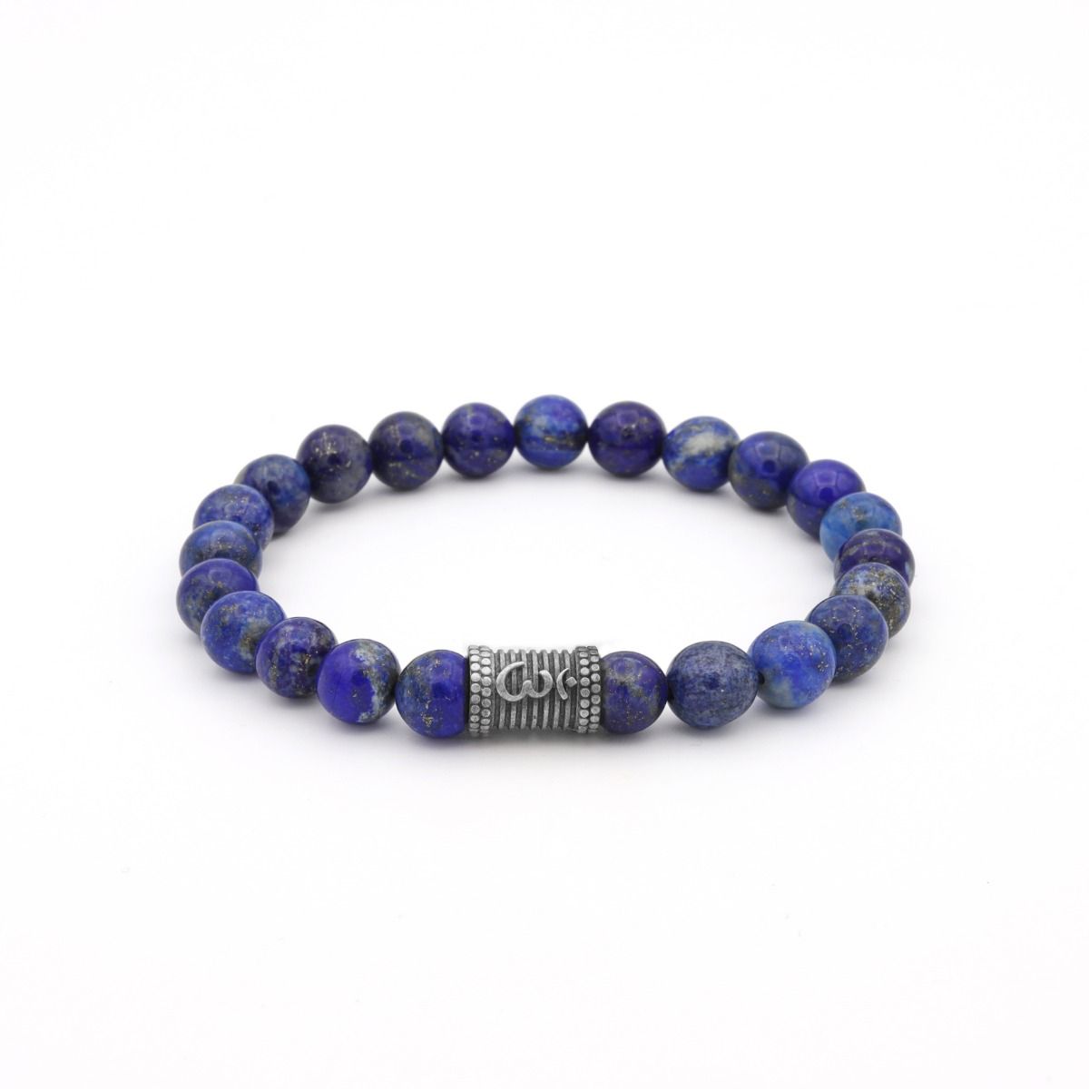 ★HARANG★ Lapis Lazuli Silver Beads Bracelet/BTS着用 HARANG / HR 247B_Rectangle Lapis Lazuli Bracelet / Wear BTS