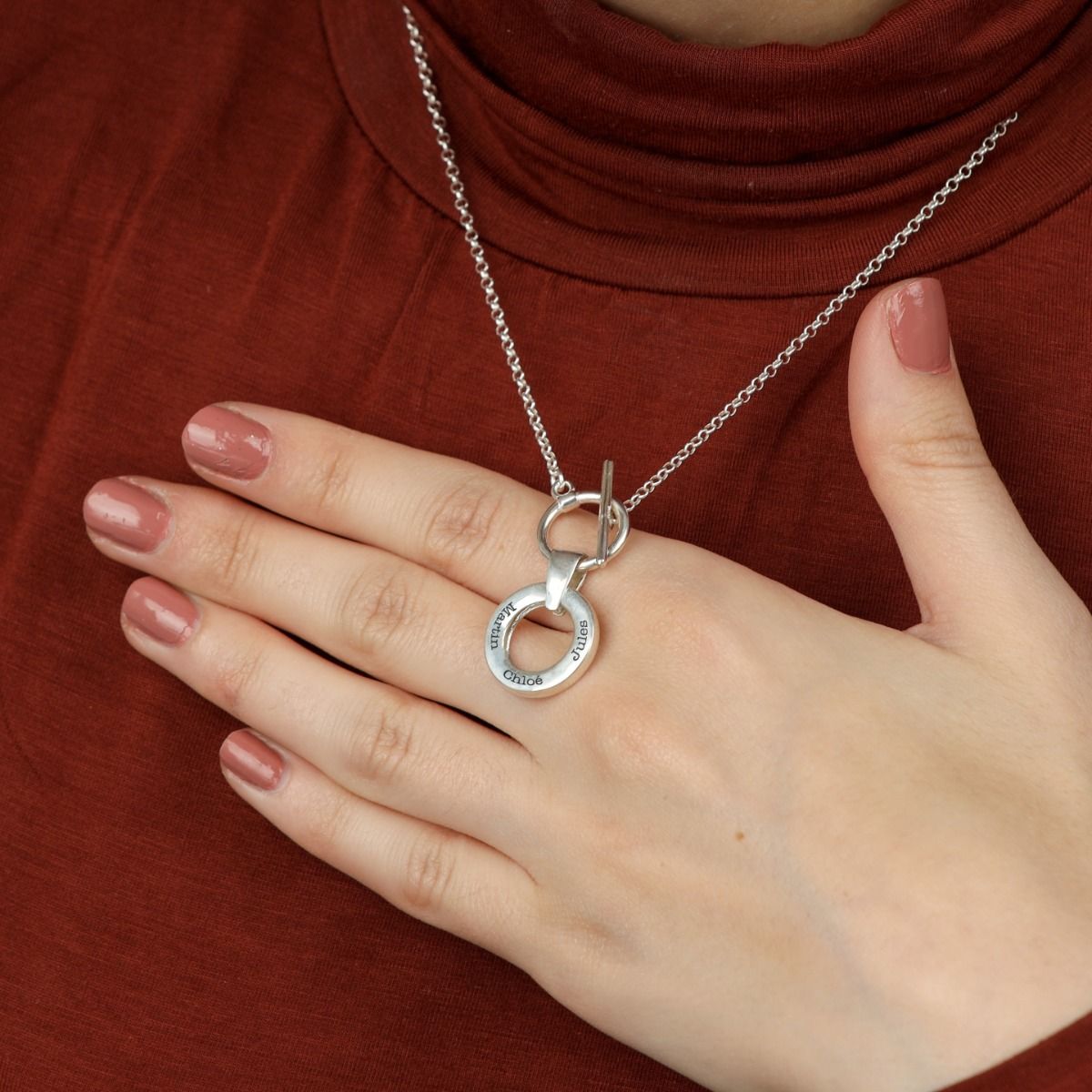 Für Immer Verbunden Kette mit Gravur [Klassiche Kette / Sterlingsilber]