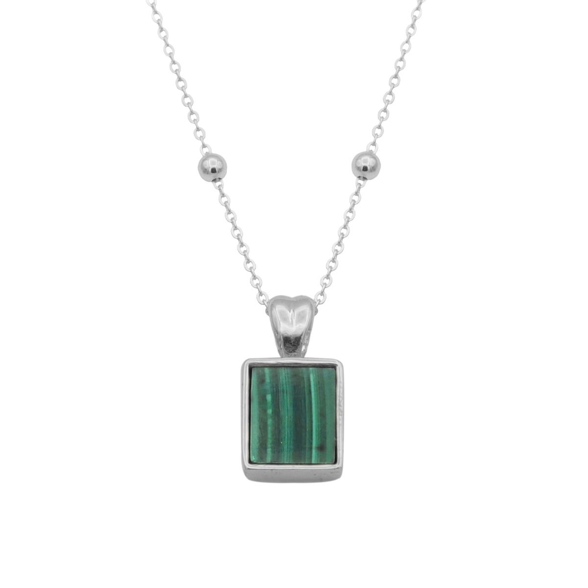 amulet Malachite necklace 4mm×40cm amulet Malachite necklace 4mm×40cm amulet Malachite necklace