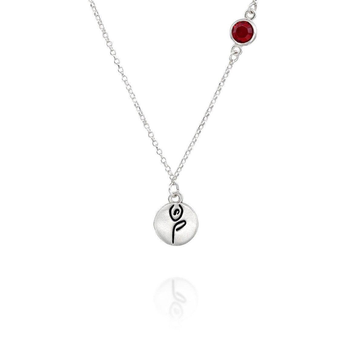BE STRONG - Sterling Silver Necklace with Swarovski® Crystal