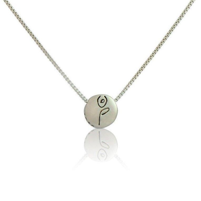 BE STRONG - Sterling Silver Pendant Box Chain Necklace