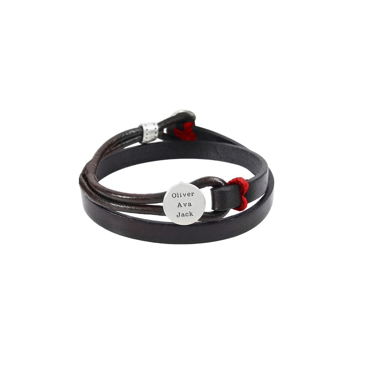Warm Ocean Men Name Bracelet - Sterling Silver