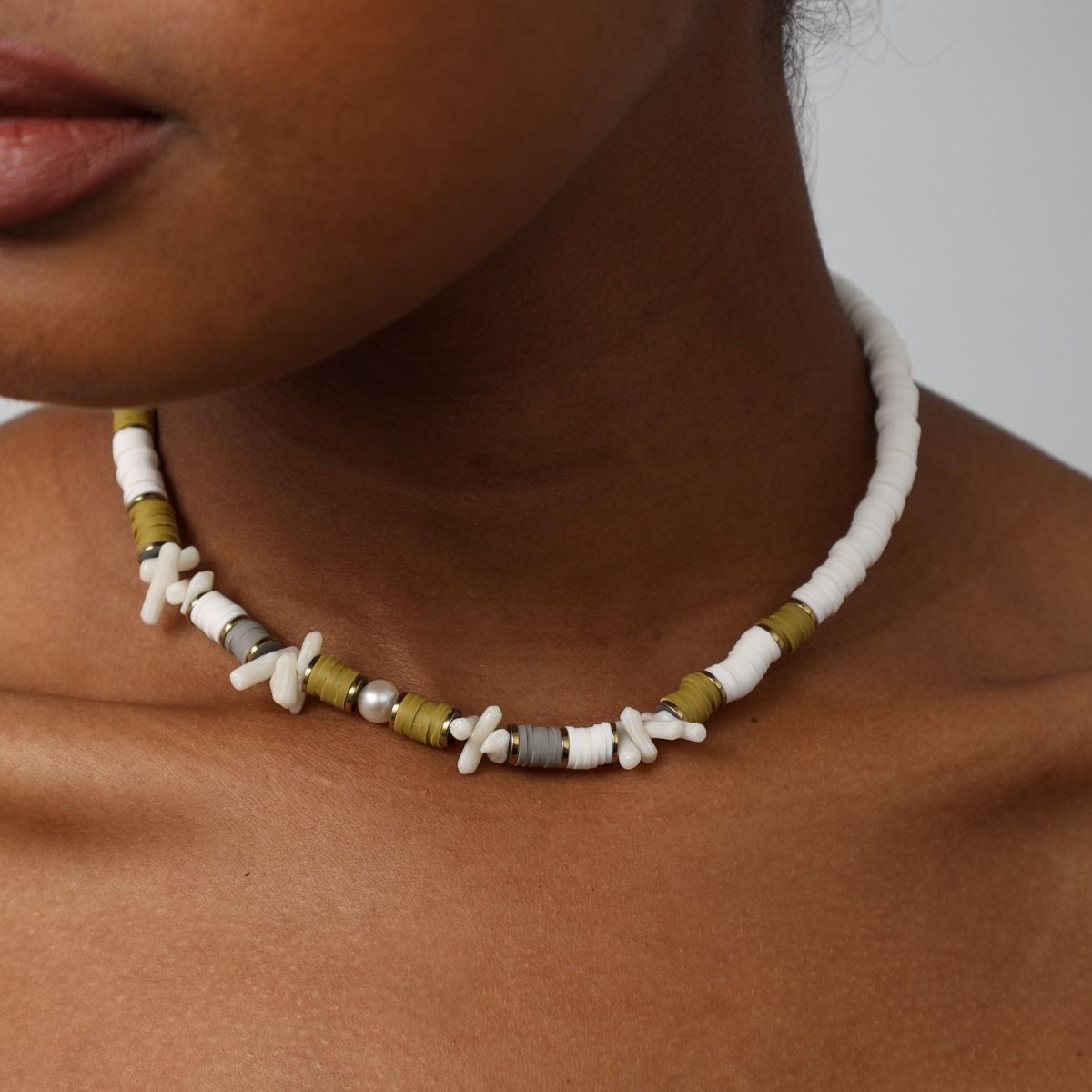 Pearl and Coral Necklace