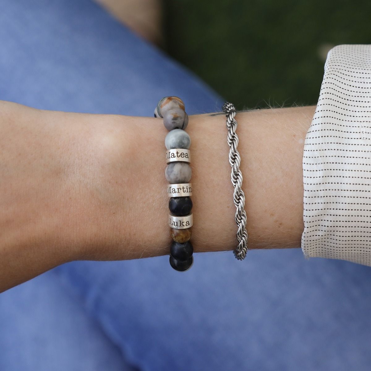 Classic Lasso Chain Bracelet - Stainless Steel Rope Chain by