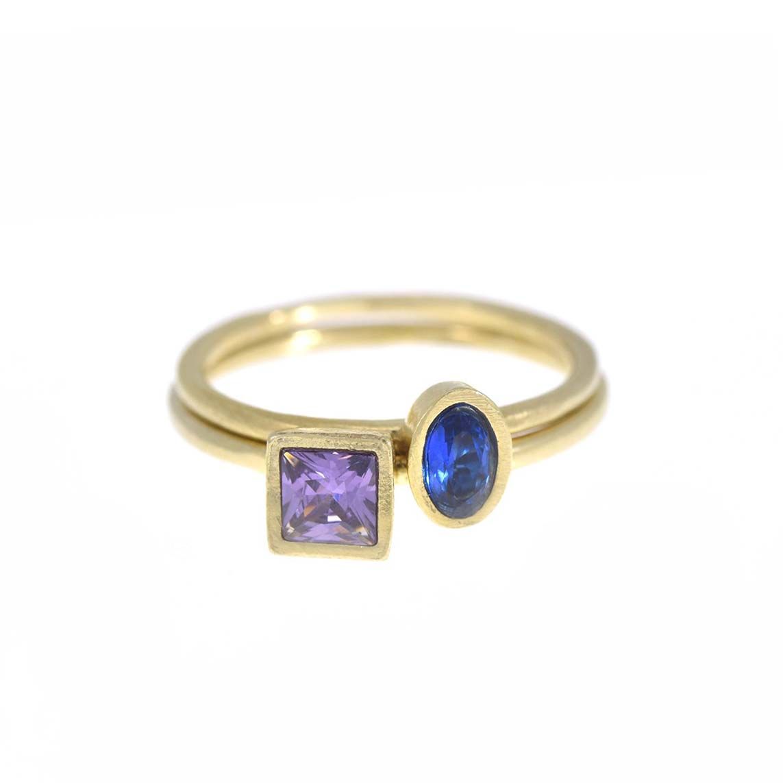 Ringe der Liebe [750er Gold Vermeil]