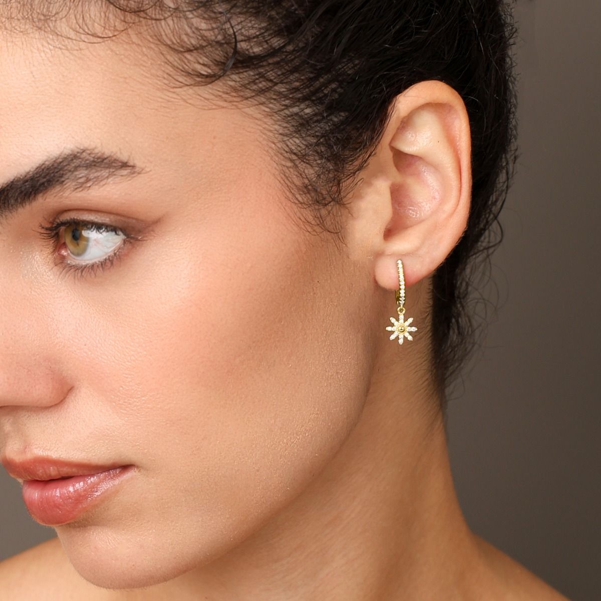 Sitara Crystal Earrings [18K Gold Vermeil]