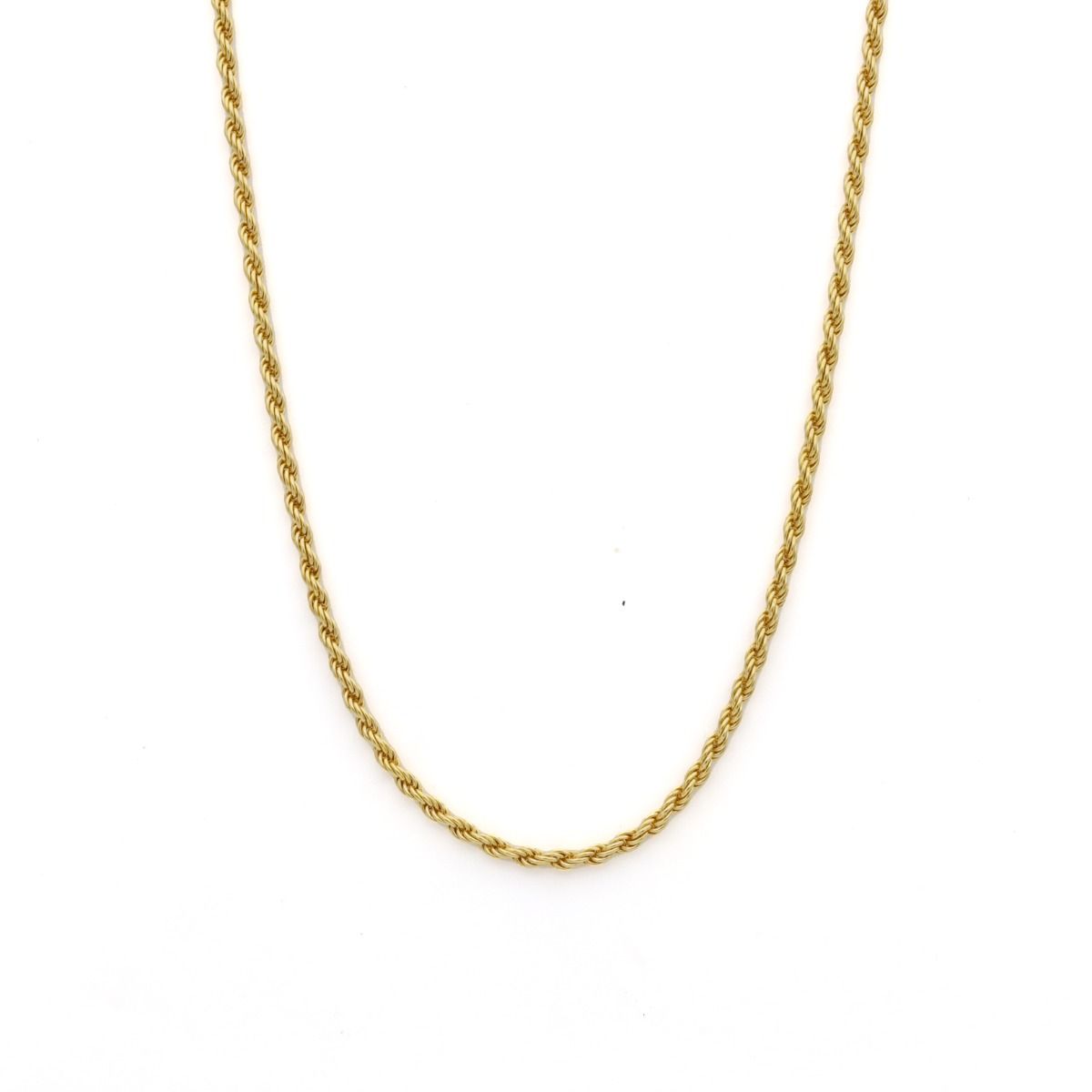 Classic Mini Rope Chain Necklace [18K Gold Plated]