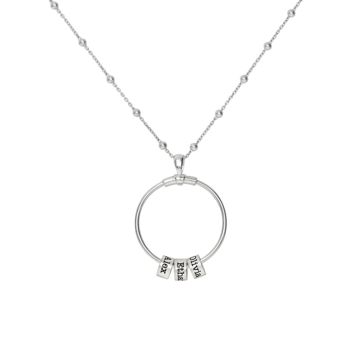 Family Circle Name Necklace [Sterling Silver]