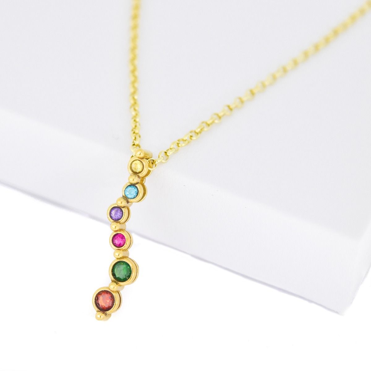 Stream of Love Necklace [Gold Plated]