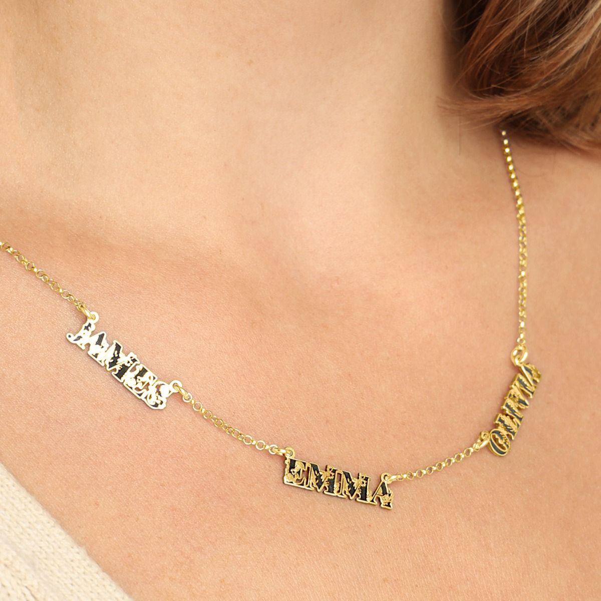 Enchanted Multi-Name Necklace [Classic Chain / 18K Gold Vermeil]