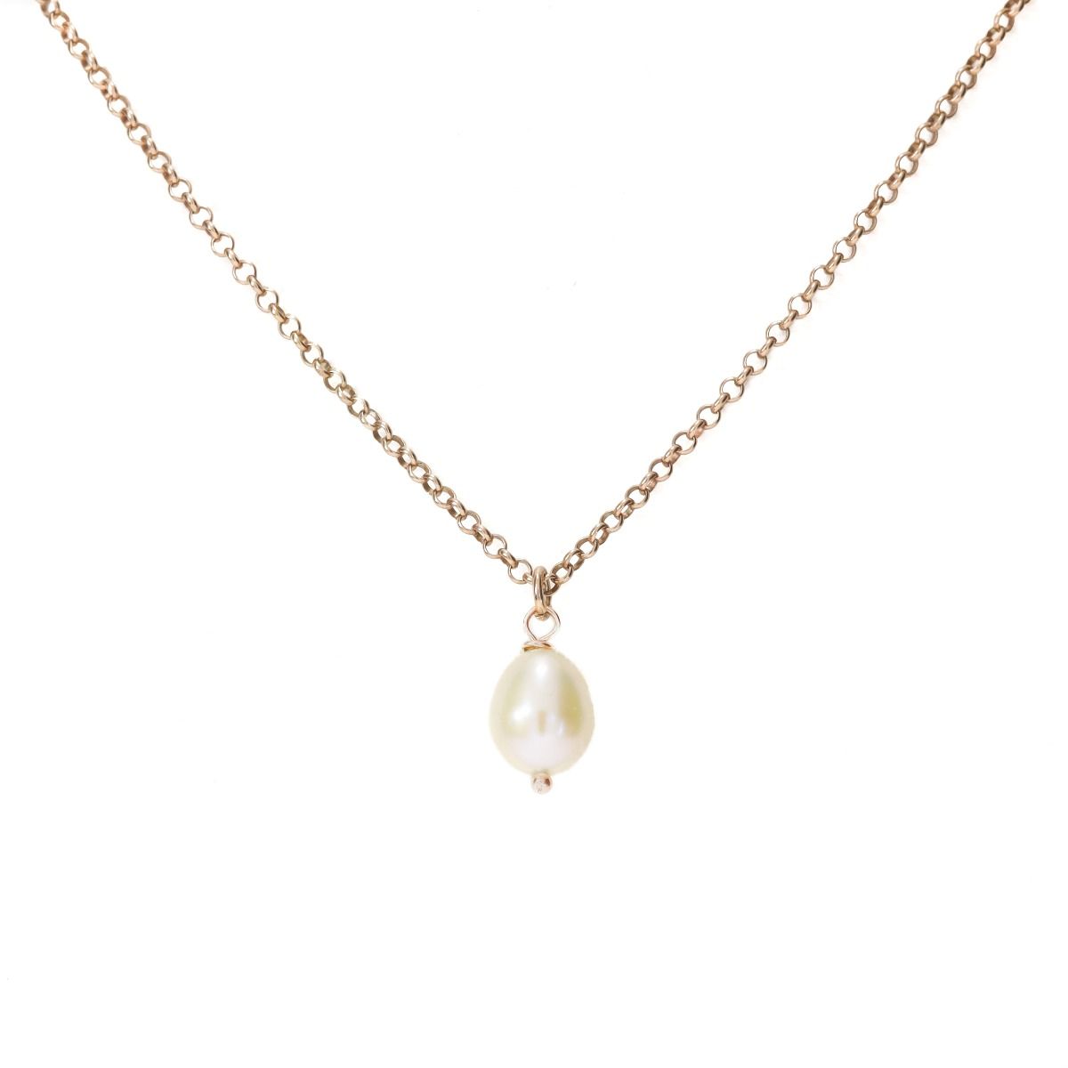 Pearl Necklace [Rose Gold Plated]