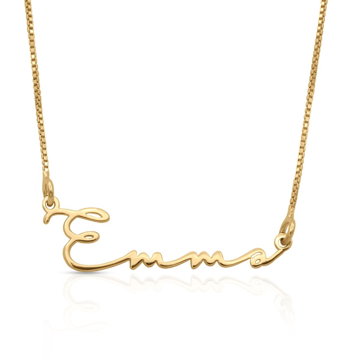 Talisa Italic Name Necklace [18K Gold Vermeil]