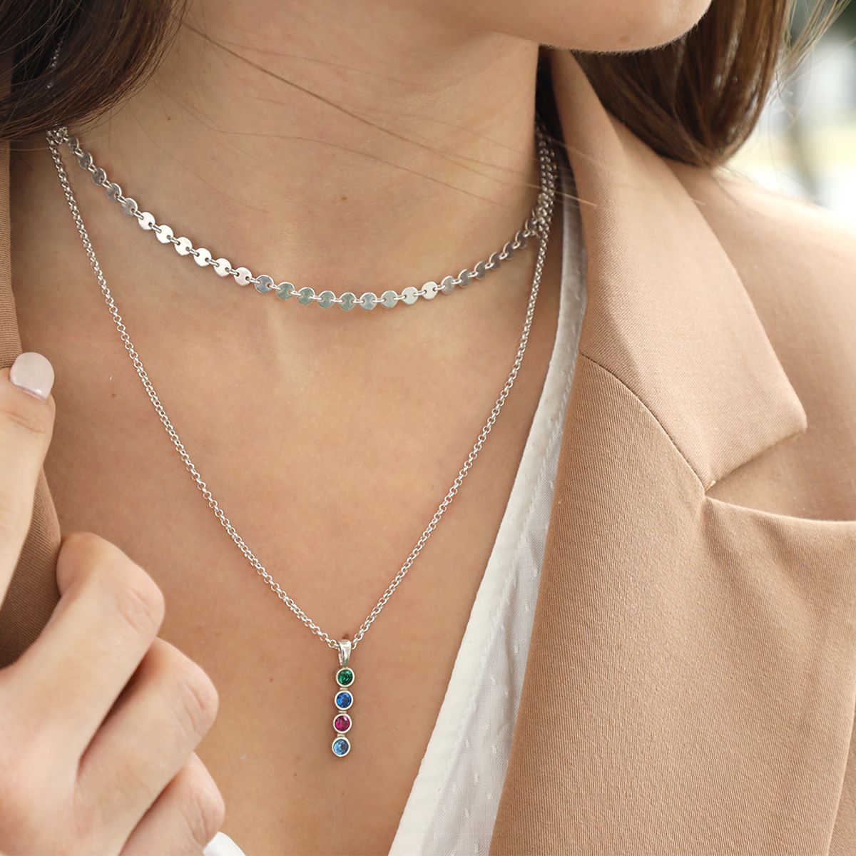 Talisa Stars Necklace Pair [Sterling Silver]
