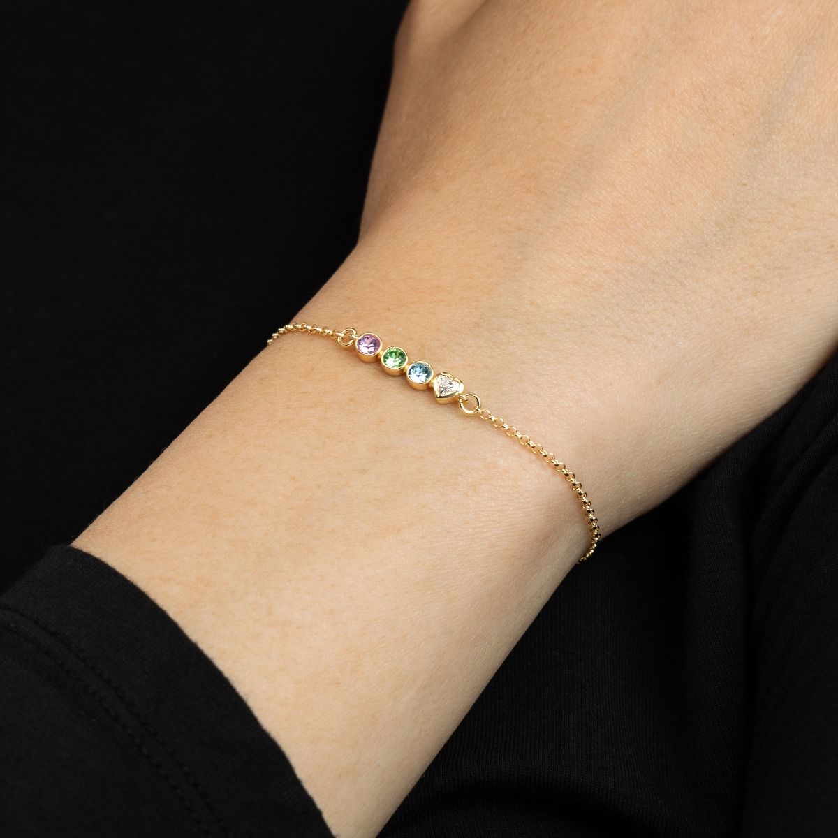 Birthstone Bracelet in 14k Gold Diamond Bracelets for Women by