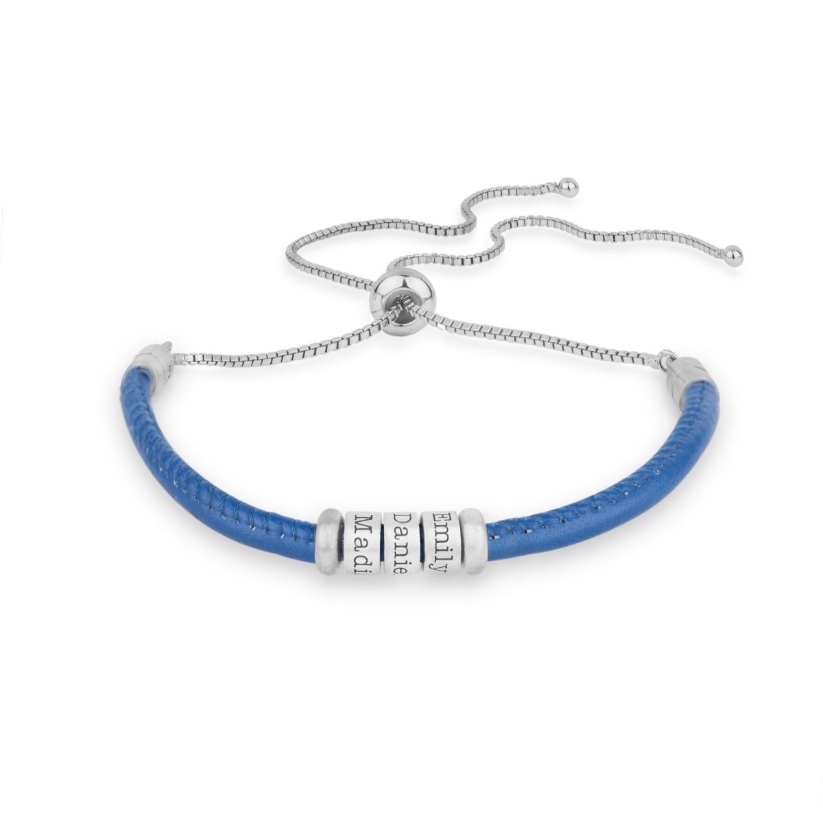 Tied Together Name Bracelet [Blue Suede]