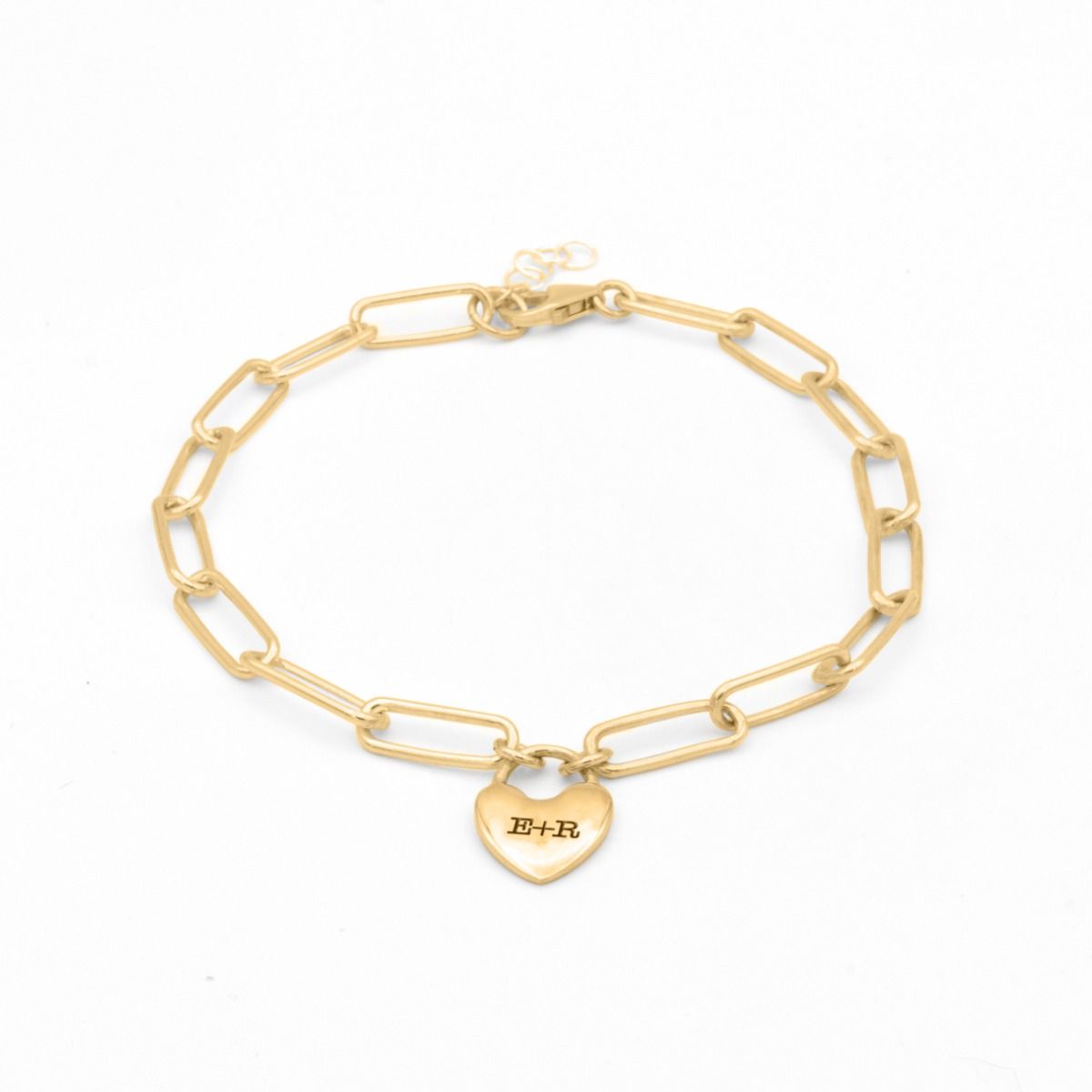 Ties of the Heart Bracelet with Initials (Gold Plated) Talisa