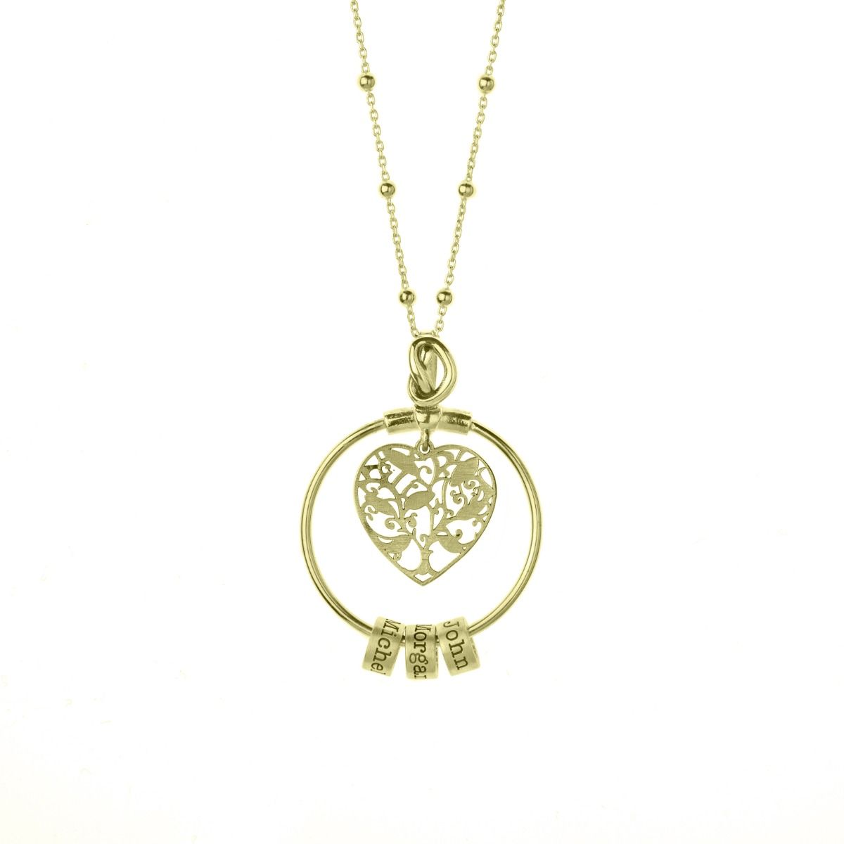 Collier Liens Spéciaux avec Prénoms [Plaqué Or 18ct]