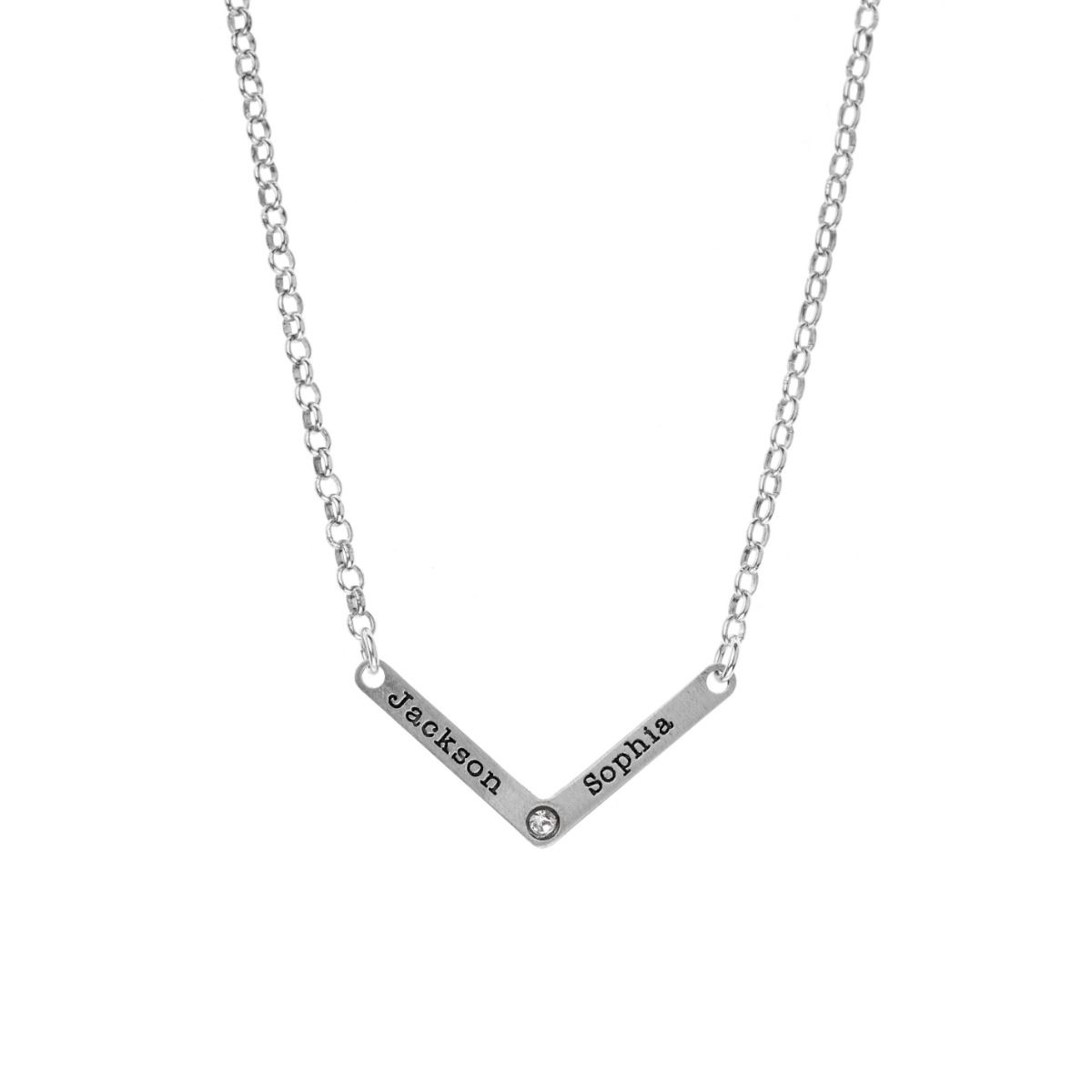 Collier Prénom Chemin Vers le Coeur [Argent 925]