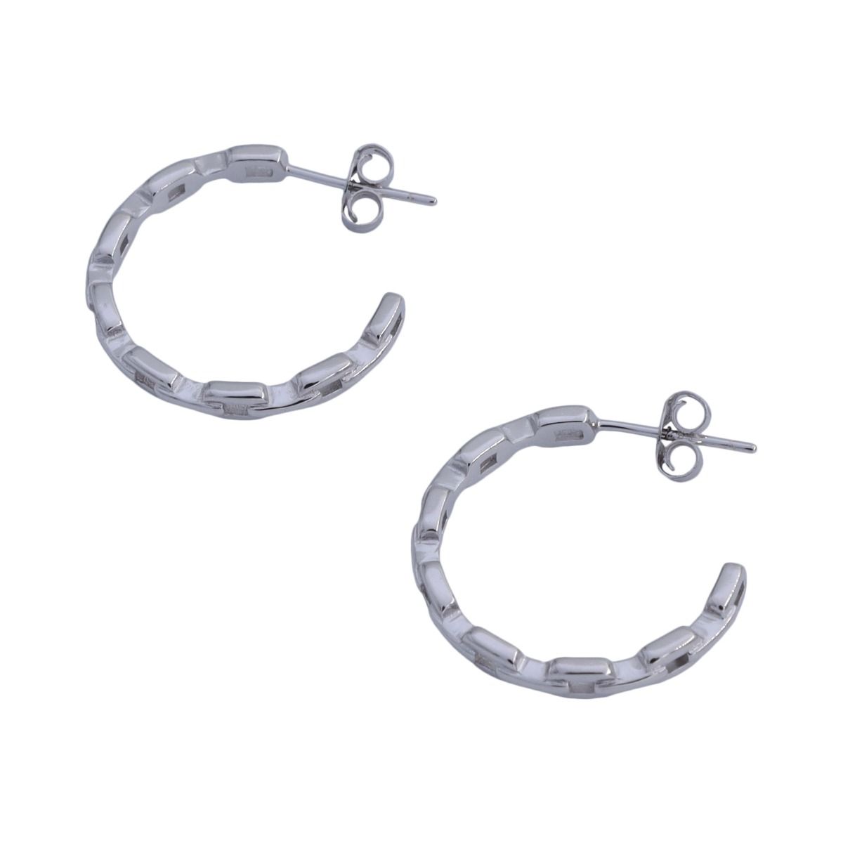 Sculpté Hoop Earrings [Sterling Silver]