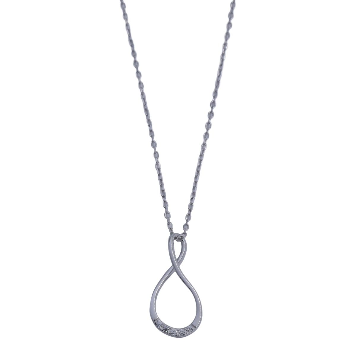 Sparkling Infinity Necklace [Sterling Silver]