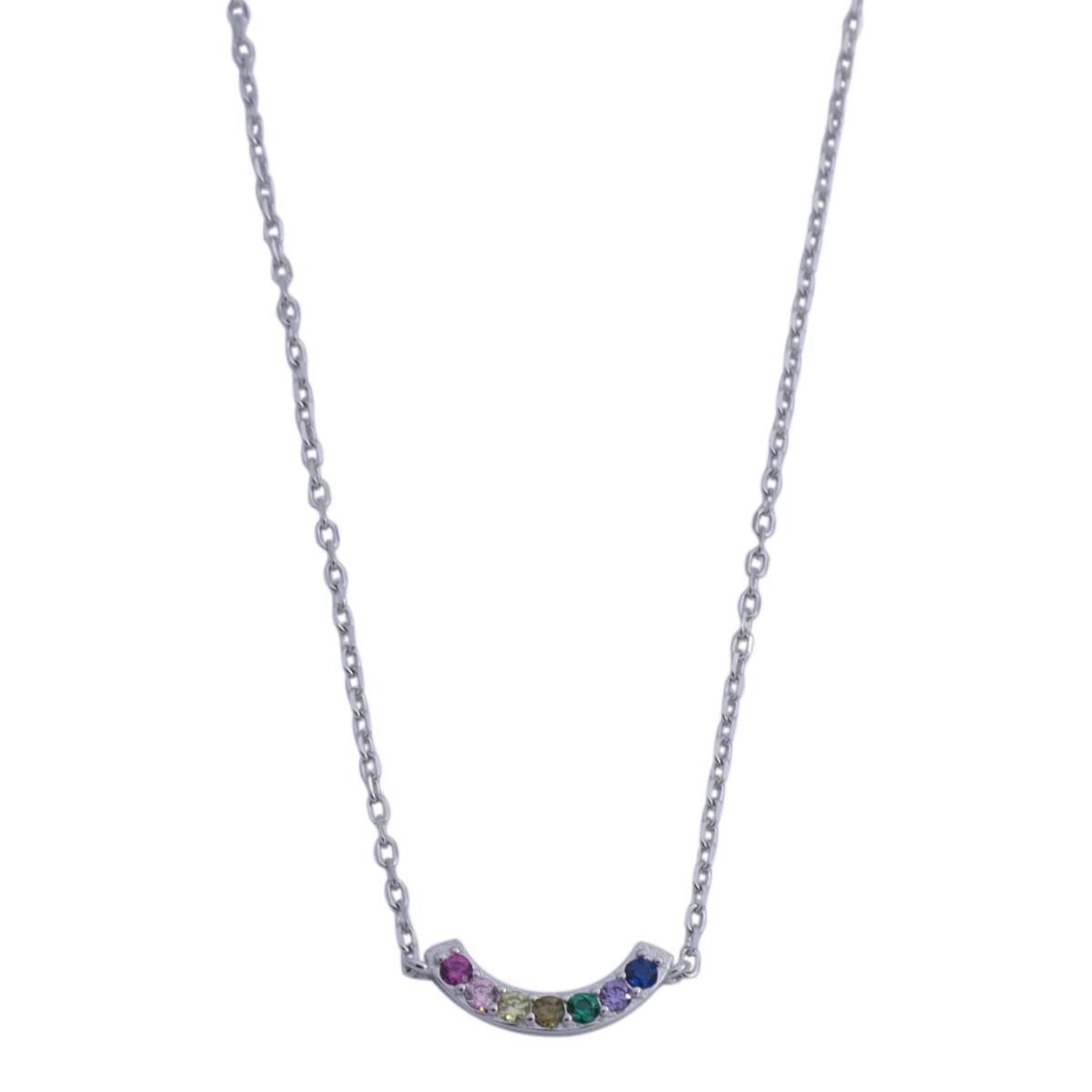 Rainbow Curve Necklace [Sterling Silver]