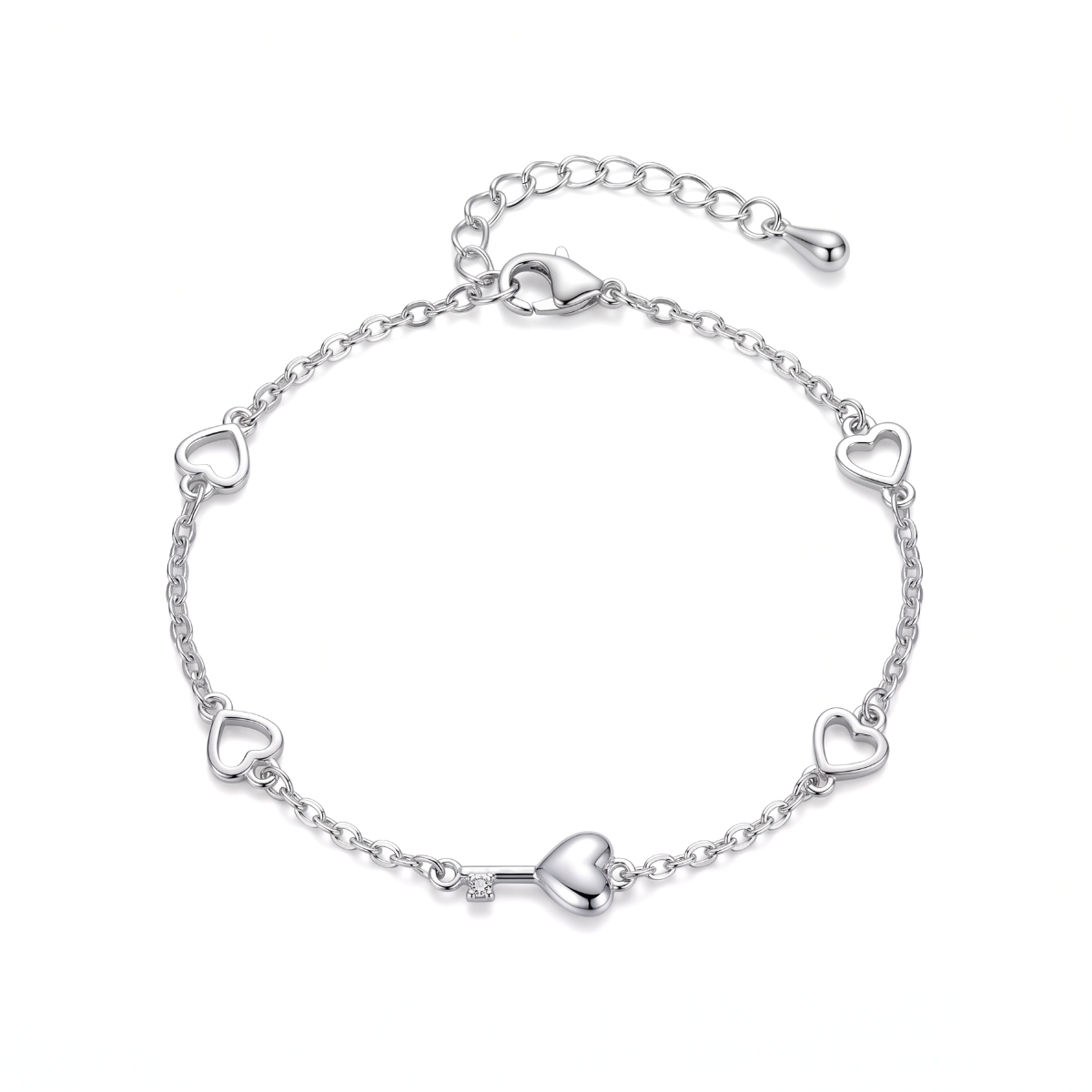 Essential Heart Key Bracelet