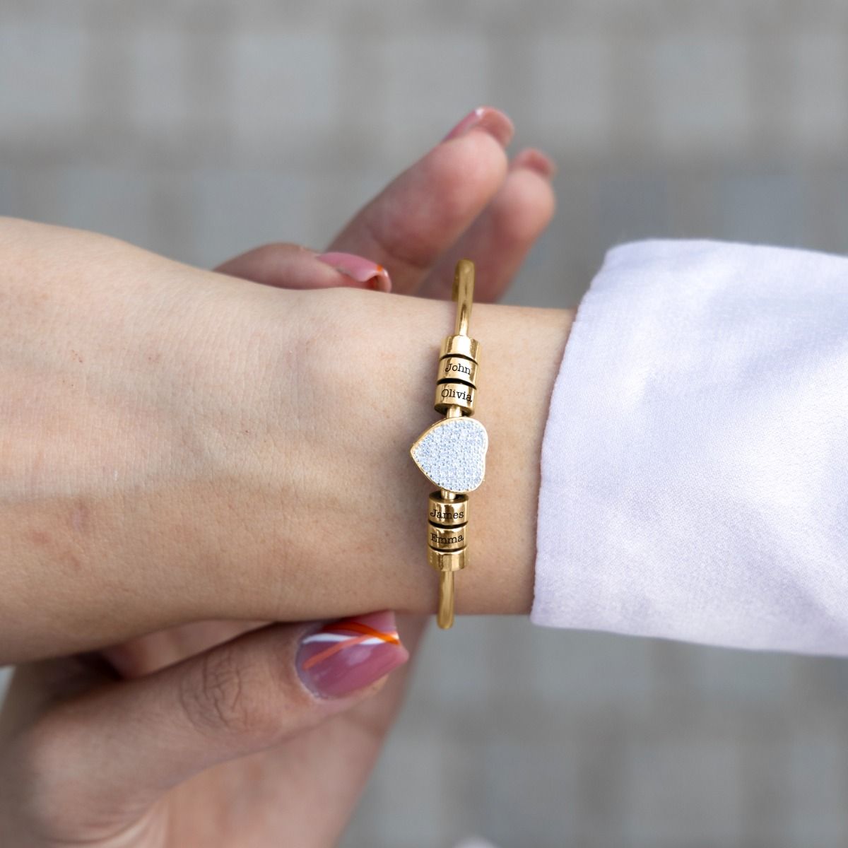 Cherished Love Name Bracelet [18K Gold Plated]