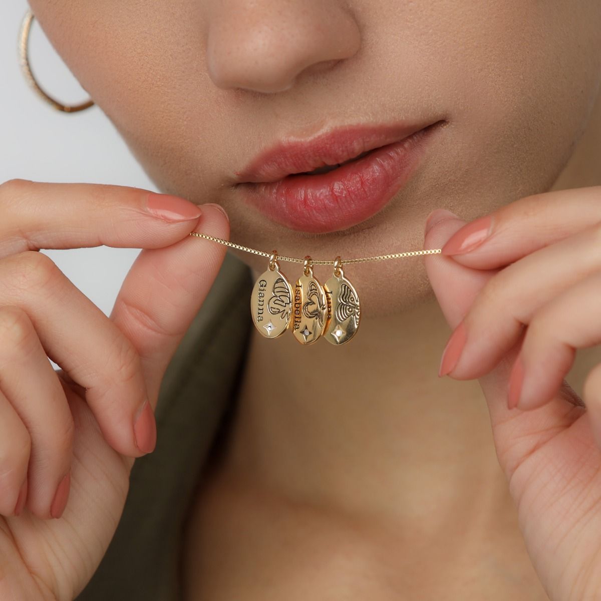 Ellie Birth Butterfly Diamond Necklace [18K Gold Plated]