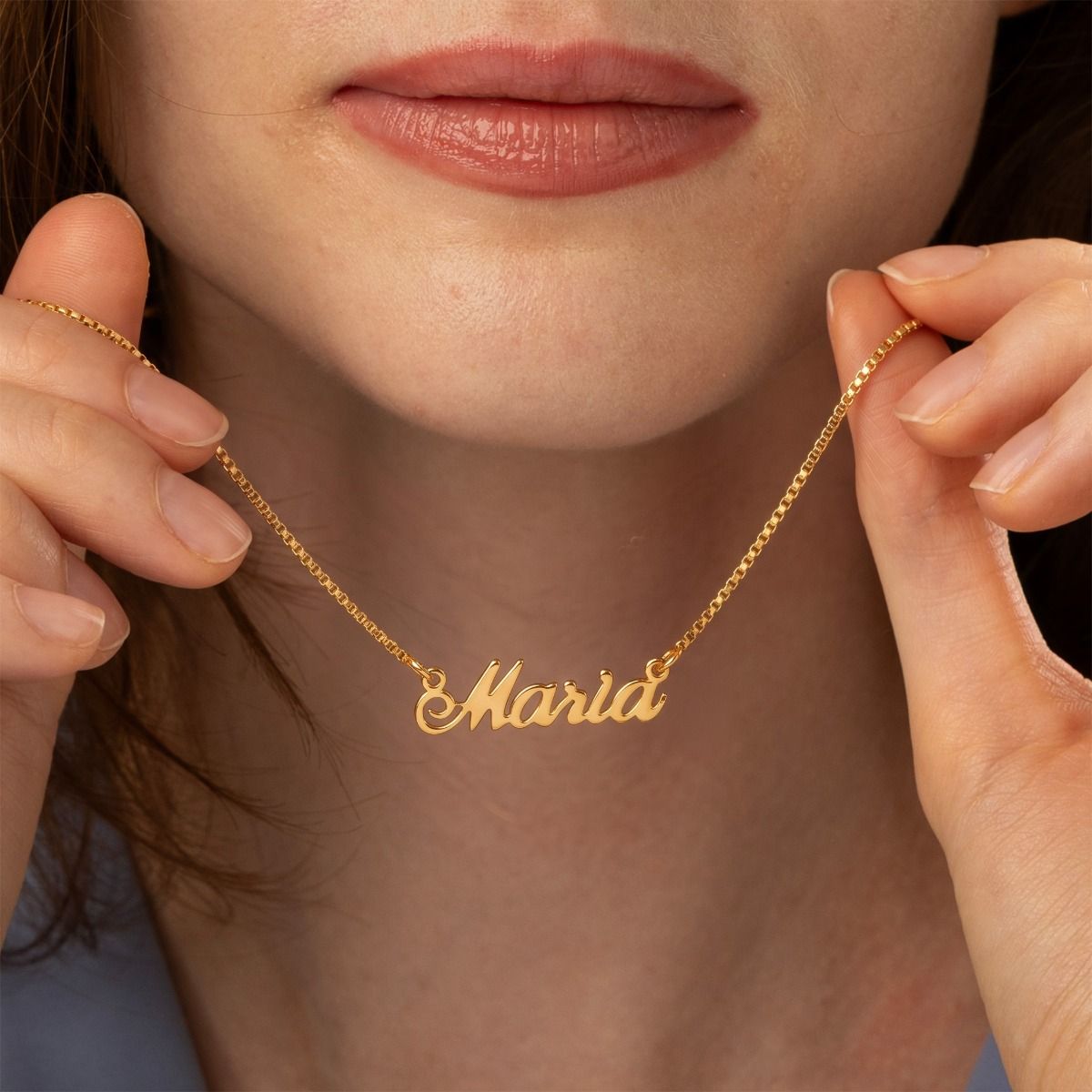 Classic Script Name Necklace [18K Gold Vermeil]