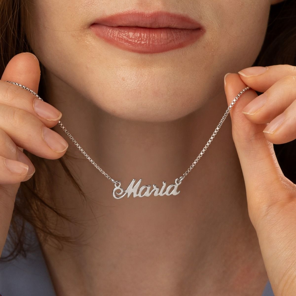 Gepersonaliseerde Naam Ketting [Sterling Zilver]